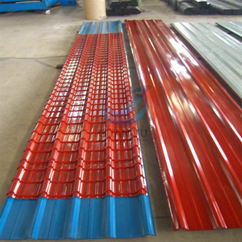 Hot Dipped 0.4mm 0.45mm color coated roofing sheet Pre-painted Galvanized Steel corrugated roofing sheet price