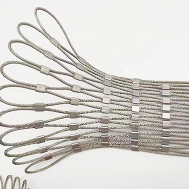 High Quality Factory Direct Stainless Steel Wire Mesh Rope Fence Railing Handrail for Balcony Webnet Wire Mesh Deck Railing
