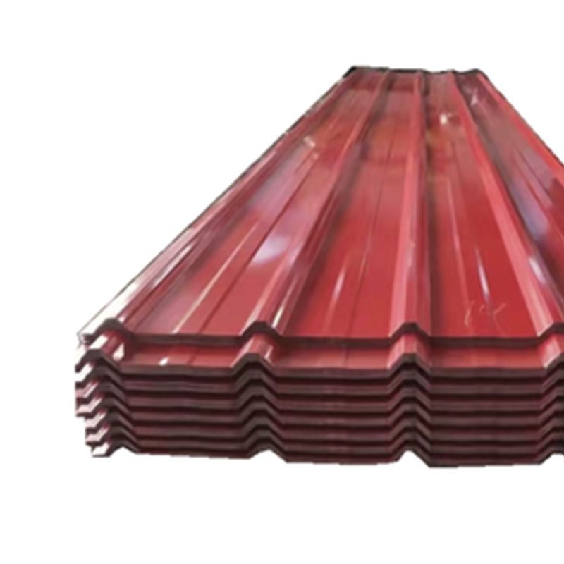 Roof panel 0.5mm thick ocean blue galvanized 14 gauge corrugated steel roofing sheet