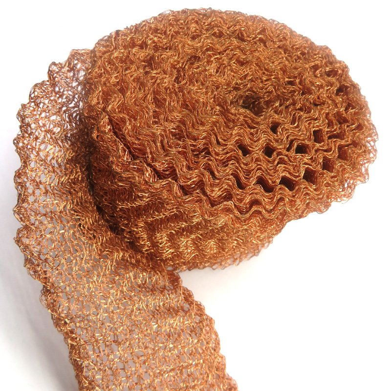 Factory Price 50 60cm Stainless Steel aluminium knitted wire mesh for gas and liquid filter