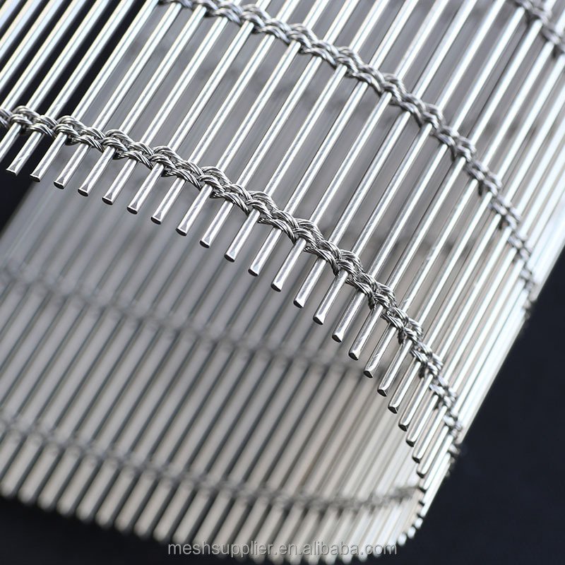 Decorative Metal Steel Wire Mesh For Glass Lamination