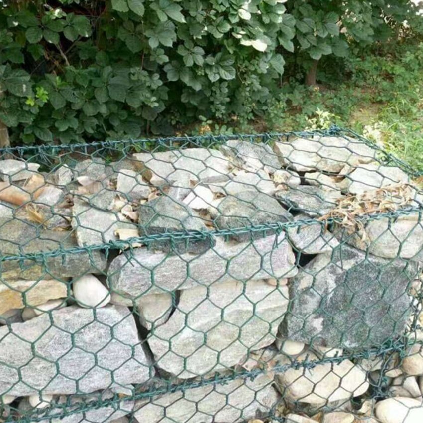 Hot selling galvanized steel wire mesh for gabion retaining wall chicken wire mesh roll