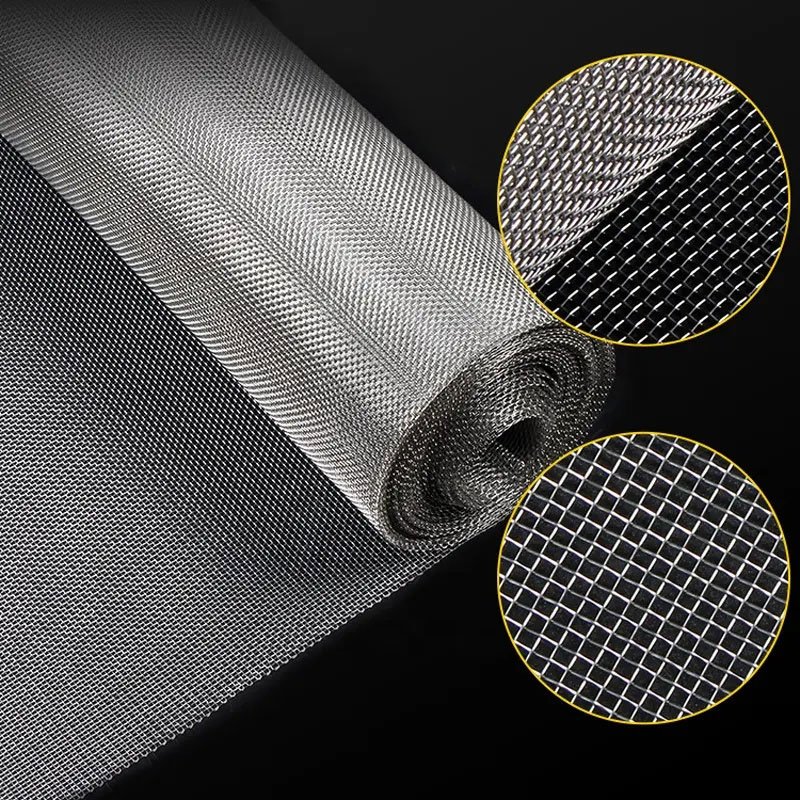 High Quality 65 70 75 100 110 120 150 160 200 Micron Metal Woven Screen Stainless Steel Wire Mesh