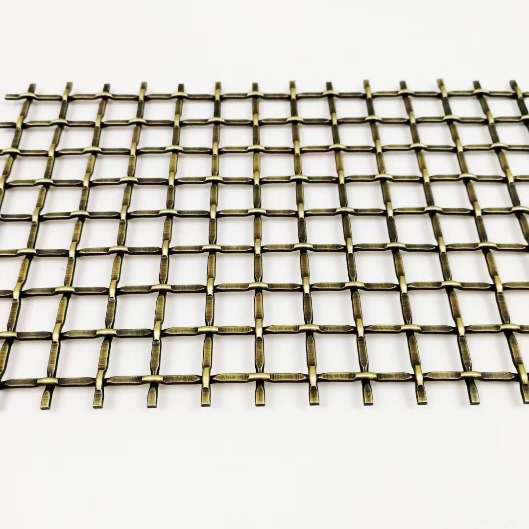 Interior Steel Wire Decorative Net Metal crimped Woven Screen Stainless netting Crimped Woven Mesh