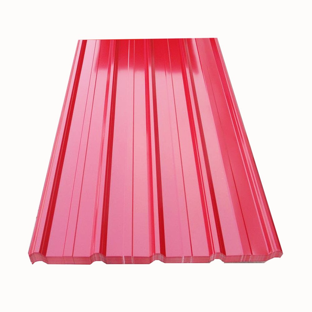 Factory price red color coated galvanized corrugated IBR steel roofing iron sheets for kenya