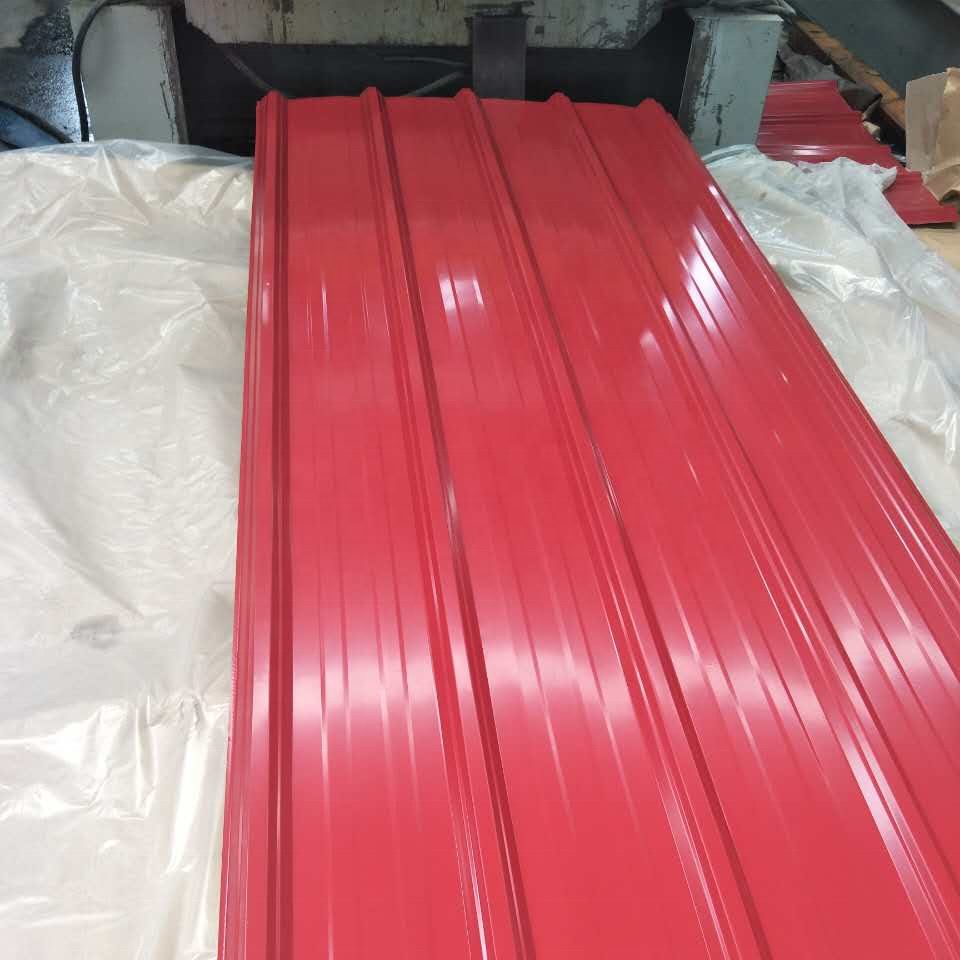 Factory price red color coated galvanized corrugated IBR steel roofing iron sheets for kenya