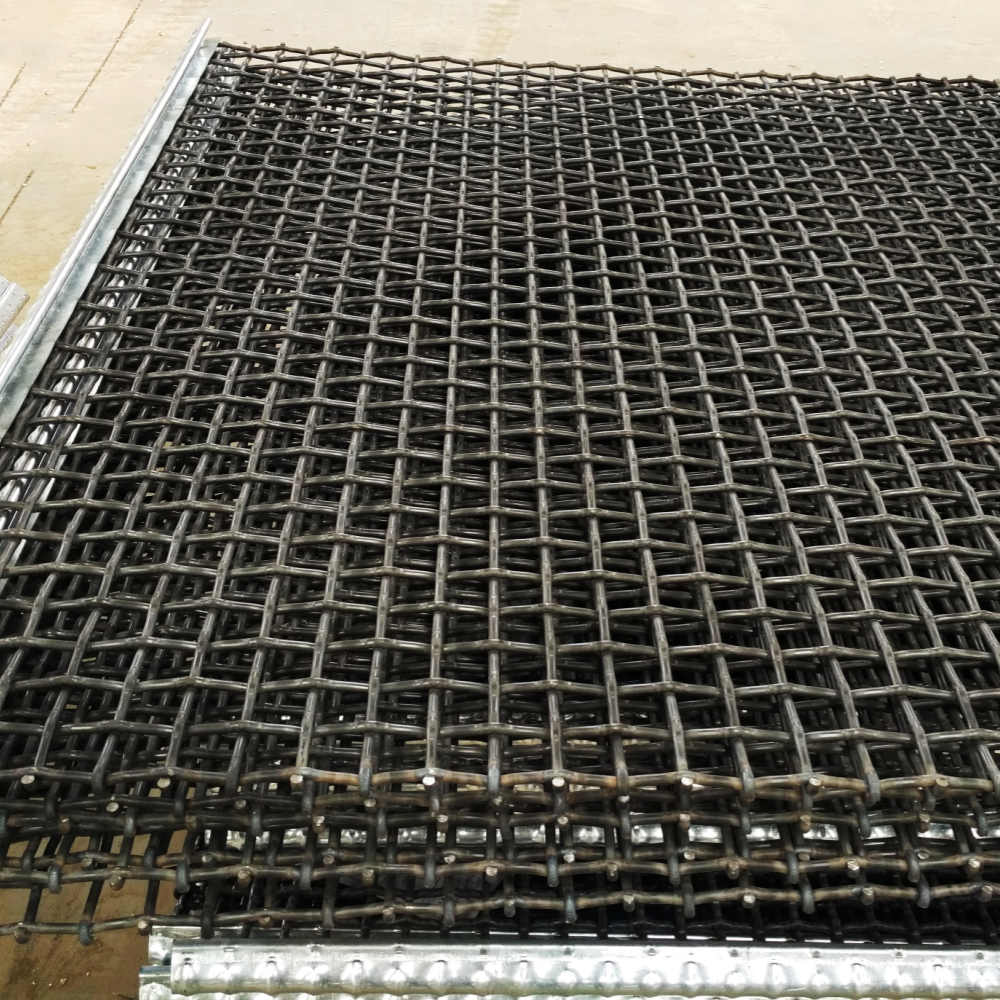 customized for stones sieve vibrating crimped woven wire mesh / stainless steel wire mesh flexible wire mesh netting