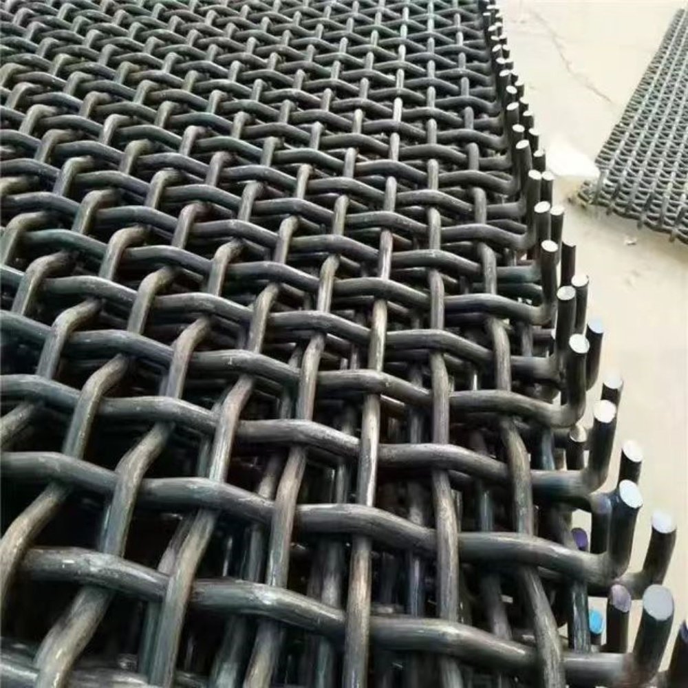customized for stones sieve vibrating crimped woven wire mesh / stainless steel wire mesh flexible wire mesh netting