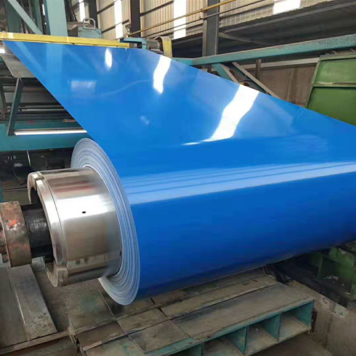 ppgi ppgl dx51d hot rolled blue deep embossed prepainted galvanized roofing sheet iron corrugated steel sheet manufacture