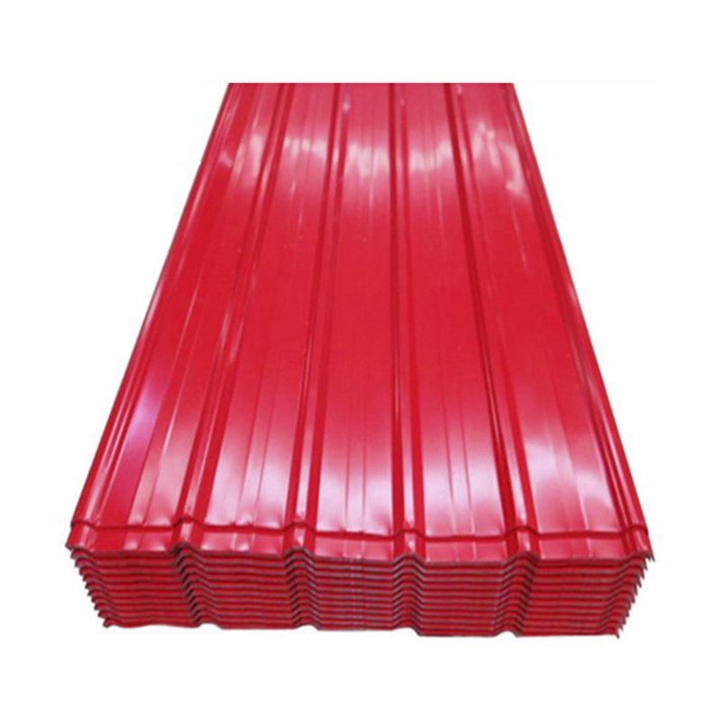 Red color zinc coating 0.1mm 0.2mm 0.3mm thick galvanized metal roofing sheet roof tile