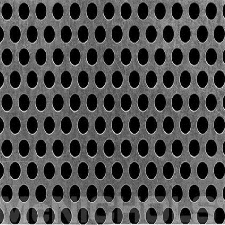 Metal Building Material Stainless Steel Decorative Perforated Sheet Aluminum Round Hole Punched Perforated Metal Mesh