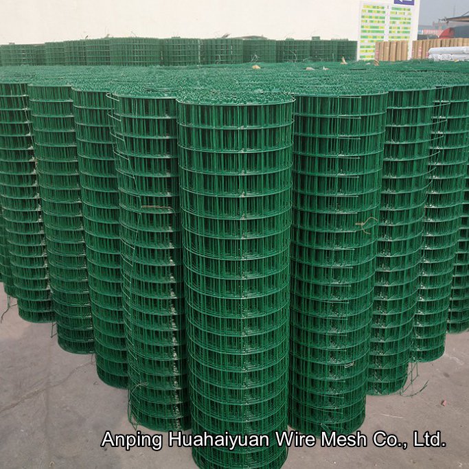 PVC Coated New Euro Holland Wire Mesh Price Welded Wire Mesh Fence Anping Factory Plastic Coated Iron Wire Square