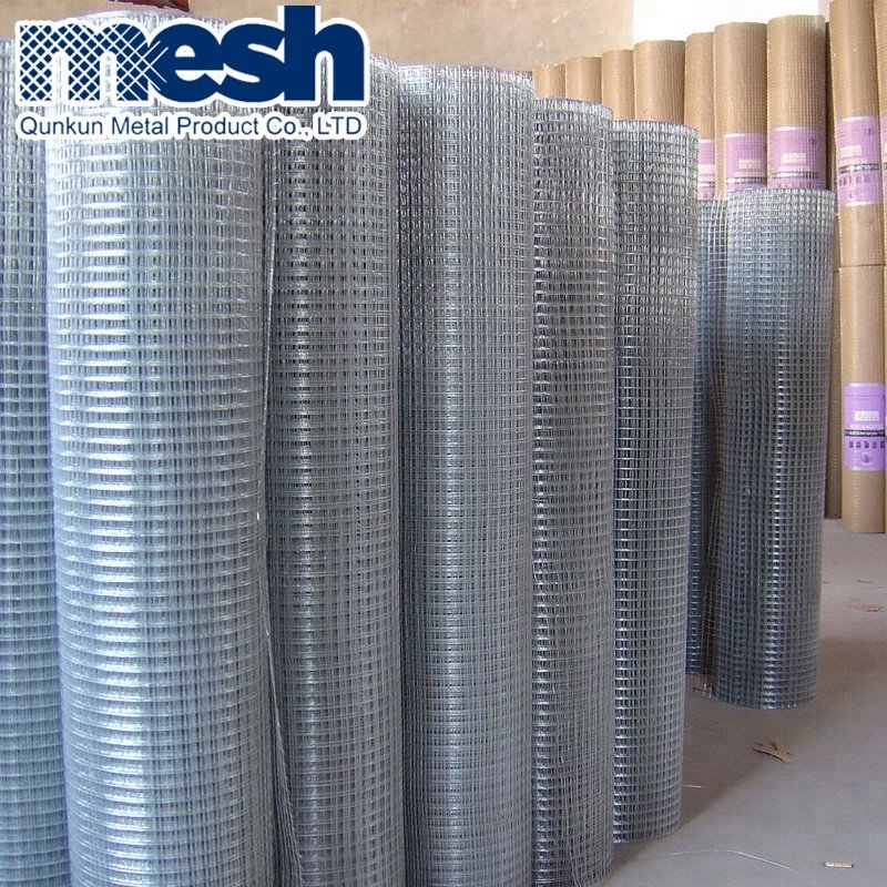 High Quality Zinc Coated 2X2 Wire mesh Galvanized 1/2" X 1" Welded steel wire mesh 2mm Welded Wire Mesh Roll For Fence