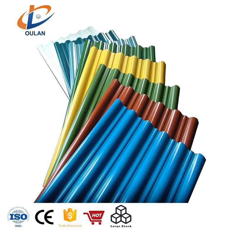 Durable Using Dx51d Z30~Z275 corrugated galvanized steel roofing sheet 20 gauge corrugated steel roofing sheet price