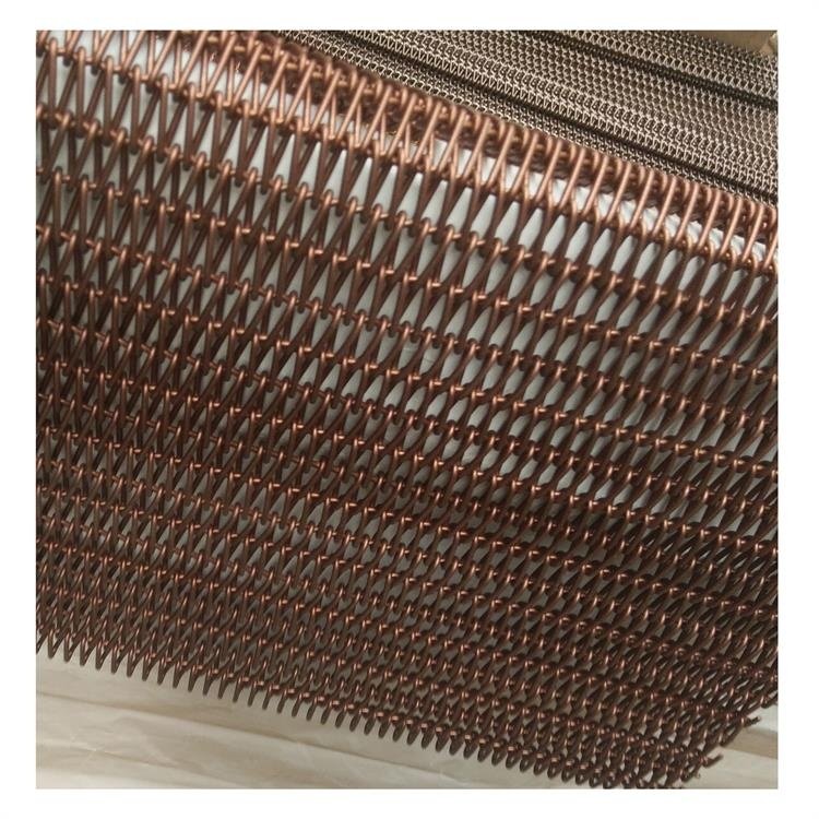 Coiled Wire Fabric Metal Mesh Curtain Metal Coil Drapery for Home Decor
