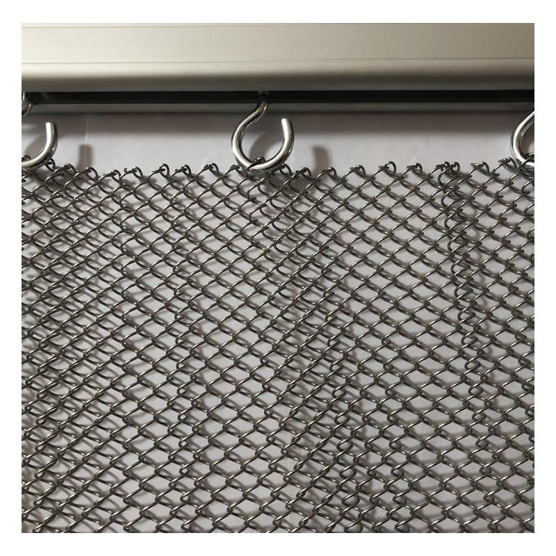 Coiled Wire Fabric Metal Mesh Curtain Metal Coil Drapery for Home Decor