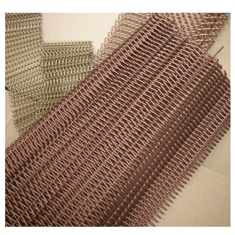 Coiled Wire Fabric Metal Mesh Curtain Metal Coil Drapery for Home Decor