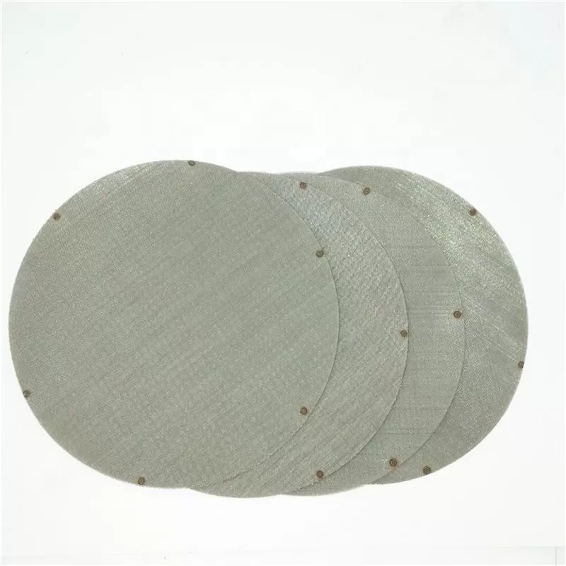 High Quality Customized Round Ultra Fine 304L 316L Stainless Steel Wire Mesh Screen Filter Disc