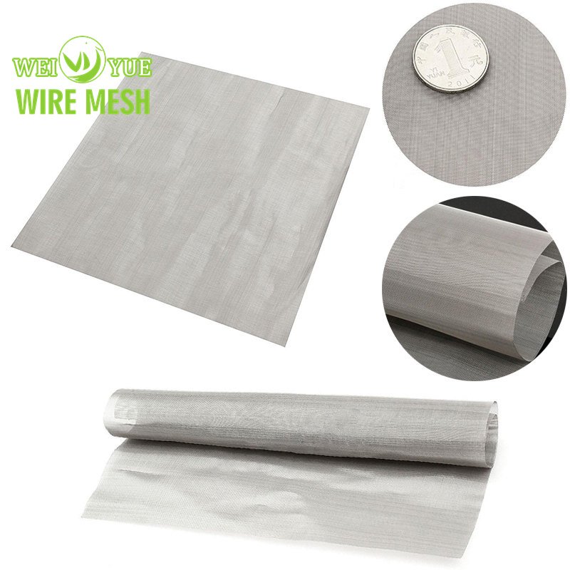 Low Price Stainless Steel Wire Mesh 3 Micron Plain/Twill Woven Screen Metal Filter Net Cloth