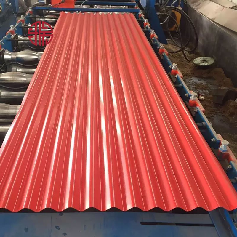 Corrugated Prime PPGI PVDF DX51D Color Coated Roofing Sheet Corrugated Roof Sheets Price Per Sheet