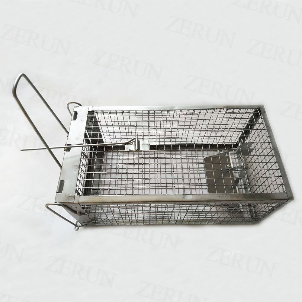 High Sensitivity Live Catch Rat Trap,One Door Animal Cage Trap,Mouse Cage Trap