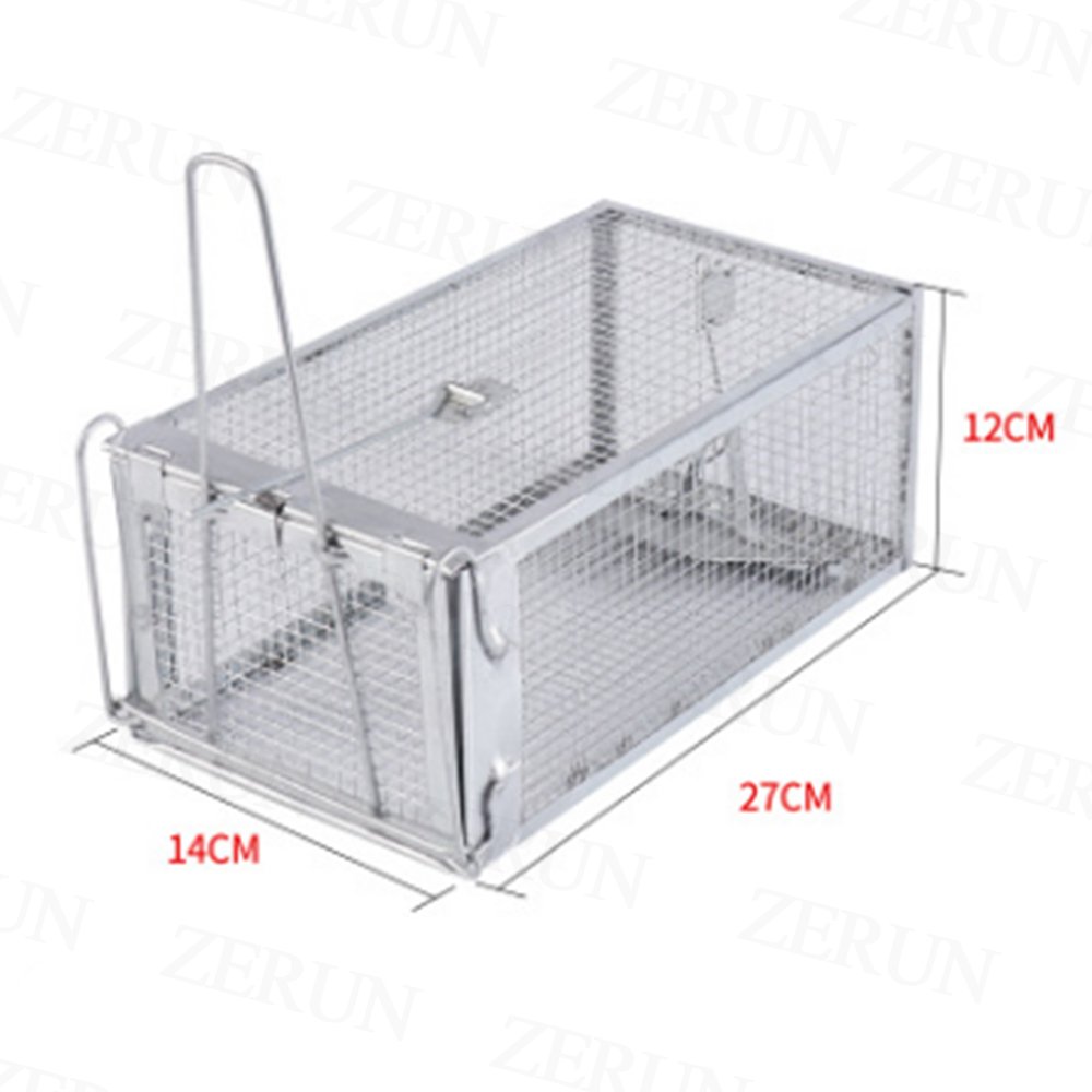 High Sensitivity Live Catch Rat Trap,One Door Animal Cage Trap,Mouse Cage Trap