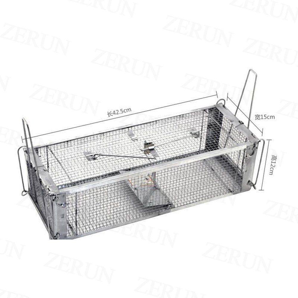 High Sensitivity Live Catch Rat Trap,One Door Animal Cage Trap,Mouse Cage Trap