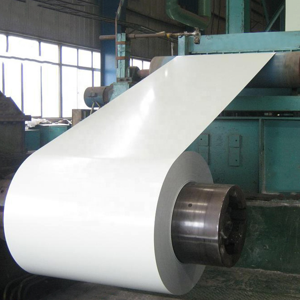 ppgi white color code 9016 prepainted galvanized steel coil 0.4mm ppgl in steel coils color coated steel PPGI