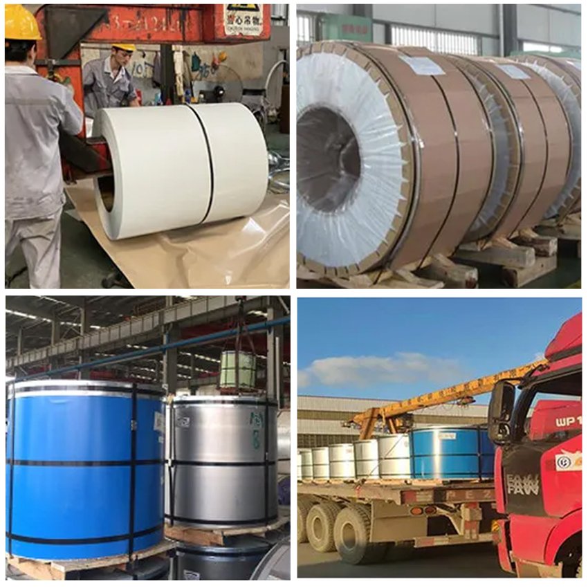 ppgi white color code 9016 prepainted galvanized steel coil 0.4mm ppgl in steel coils color coated steel PPGI