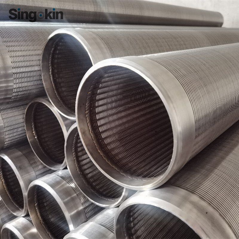 0.5mm 0.75mm 1mm stainless steel wedge wire screen waste water well screen