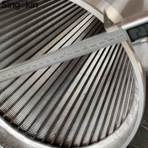 0.5mm 0.75mm 1mm stainless steel wedge wire screen waste water well screen