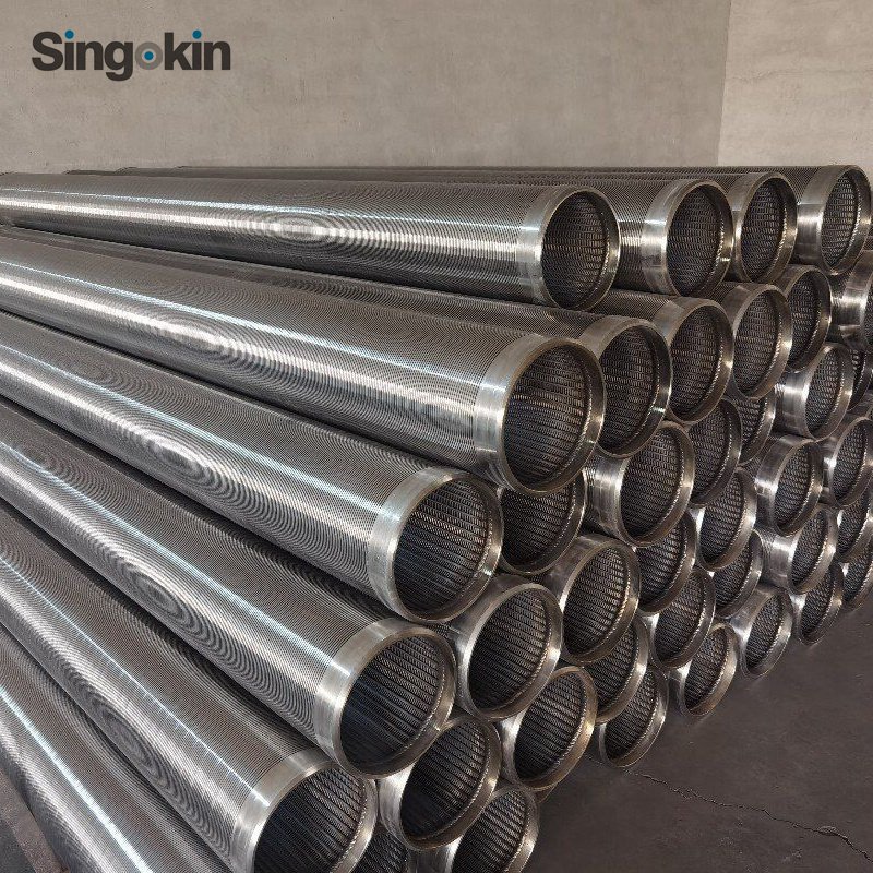 0.5mm 0.75mm 1mm stainless steel wedge wire screen waste water well screen