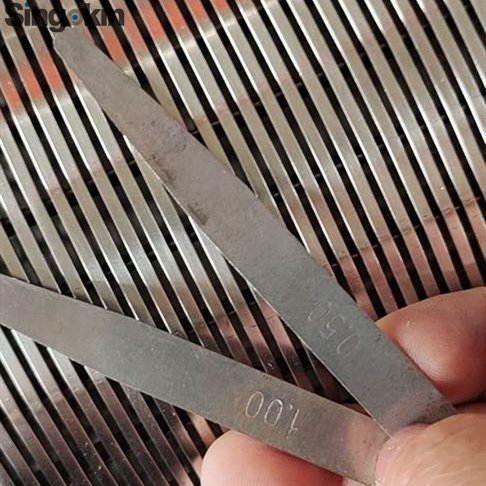 0.5mm 0.75mm 1mm stainless steel wedge wire screen waste water well screen