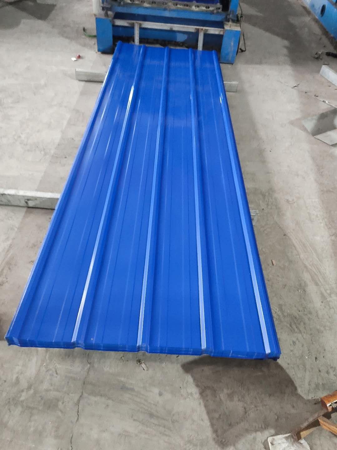 26 guager 12 feet 1mm 0.5mm thick galvalume colour corrugated gi roofing shingles metal sheets for building material to namibia