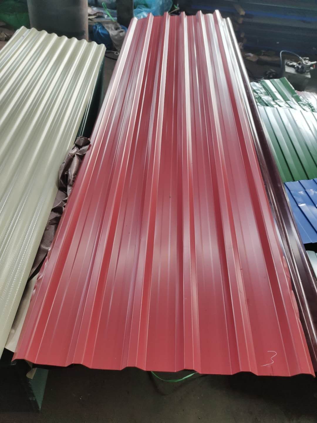26 guager 12 feet 1mm 0.5mm thick galvalume colour corrugated gi roofing shingles metal sheets for building material to namibia