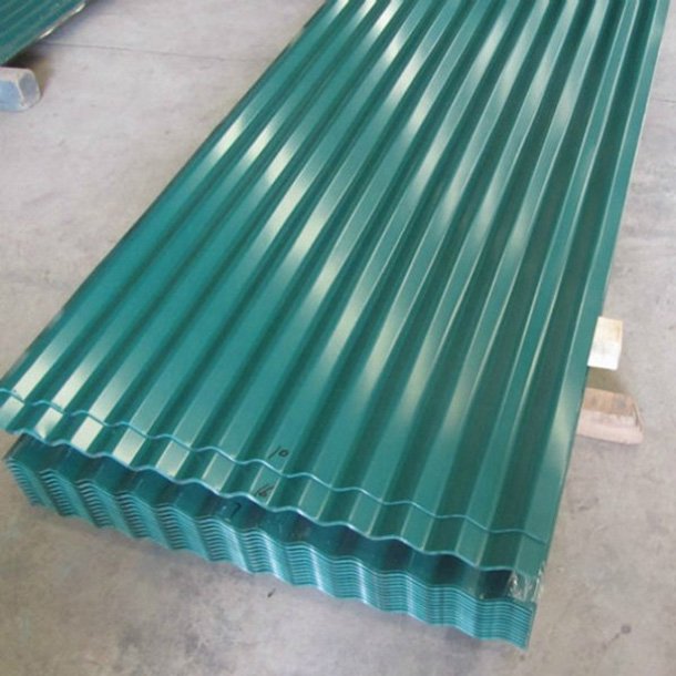 26 guager 12 feet 1mm 0.5mm thick galvalume colour corrugated gi roofing shingles metal sheets for building material to namibia