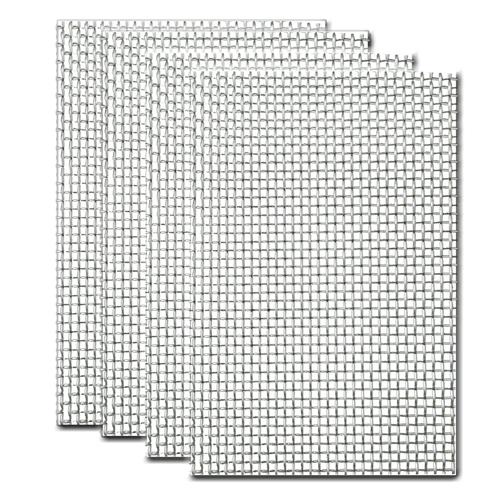 Stainless Steel Woven Wire Mesh, 304 Metal Screen Mesh Roll, 20 Mesh Wire Mesh Window Screen Mesh for Wall, Hole, Garden