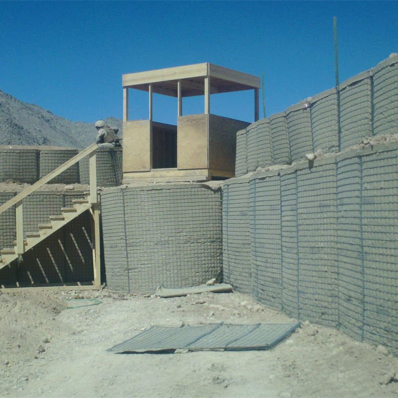 Welded Flood Gabion Protective Barrier Blast Wall Defensive Barrier Bastion Price, Flood Bastion Sand Wall Hesco Barrier Fence