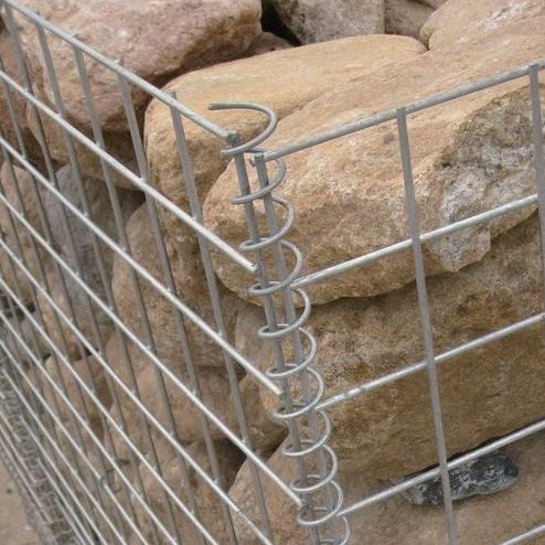 Industry Supplier Woven Iron Wire Gabion Mesh Basket Retaining Wall Design With Stone Filled Gabion For Sale