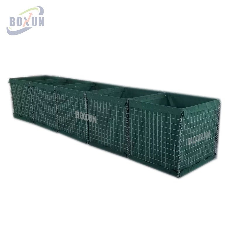 High Strength galvanized wire mesh cage Big sand container Hesko Barrier MIL7 mil19 sandbags defensive barrier Bation Wal