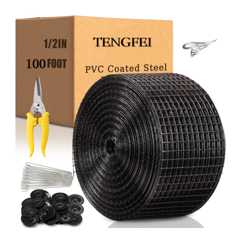 Solar Panel Mesh 3'' 6'' 8'' 1mm to 2mm 1/2''x1/2'' Galvanized PVC coated Stainless Steel Solar Panel Mesh for bird control