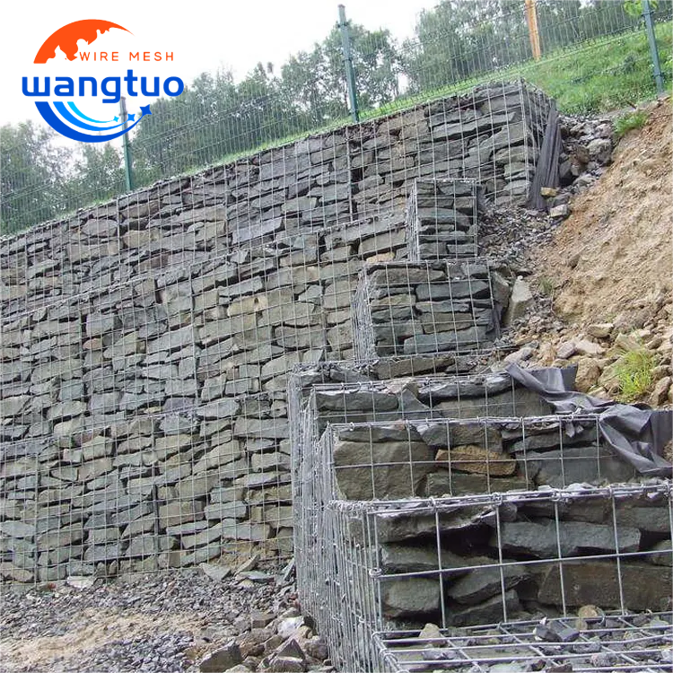 Hot Dipped Galvanized PVC Welded Steel Wire Mesh Gabion Cage Box Easy Installation Fencing Trellis & Gates Wholesale Price