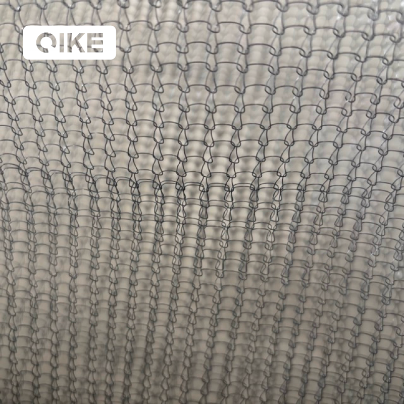 Factory Stainless Nickel Titanium Knitted Flat Corrugated gauze metallic wire mesh metal Gauze packing netting filter material