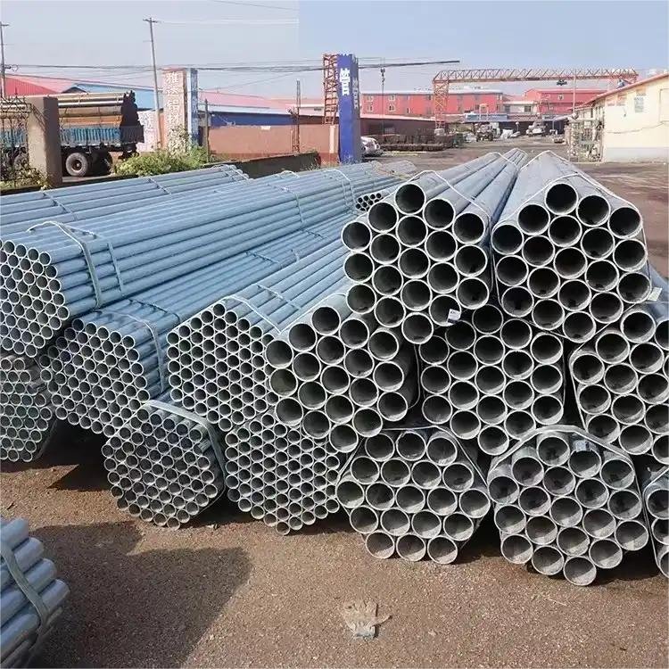 High-quality low-cost raw materials galvanized steel round pipe hot dipped