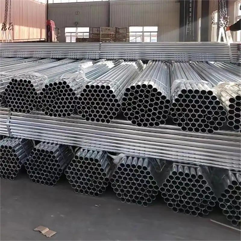 High-quality low-cost raw materials galvanized steel round pipe hot dipped