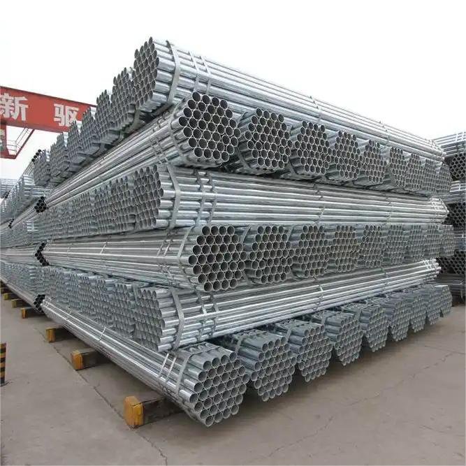 High-quality low-cost raw materials galvanized steel round pipe hot dipped