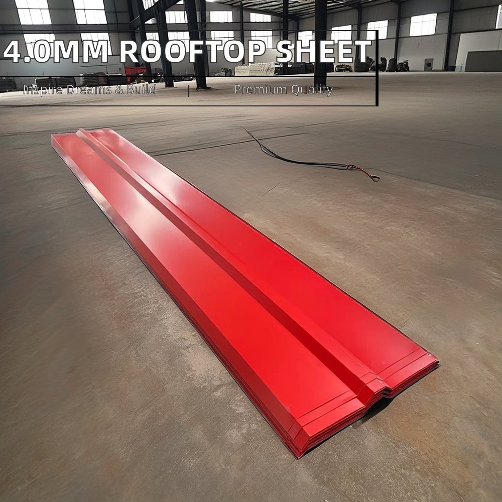 4.0mm Thick Dx51d Galvanized Steel Sheet Corrugated Roofing Sheets with Cutting Welding Bending Services HS Code Included