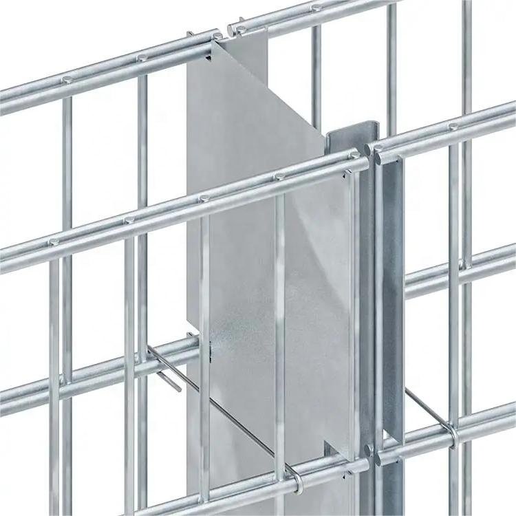Rectangle hole 5mm wire gauge welded gabion stone cage reinforced galvanized gabion box welded gabion basket wall for outdoor