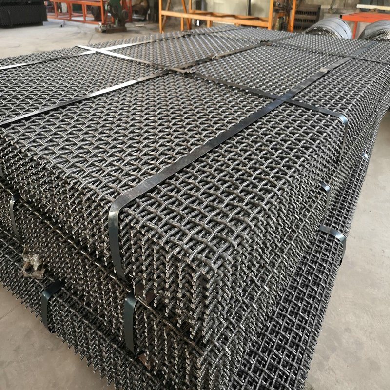 Iron Wire Screen Mesh Or Crimped Wire Mesh Sand Gravel Crusher Hooked Vibrating Wire Mesh