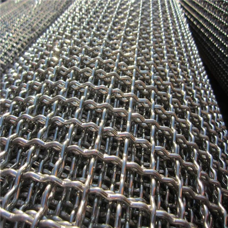 8 10 20 30 Mesh 4mm 5mm Wire Diameter 316 316L Crimped Stainless Steel Woven Wire Mesh For Fence